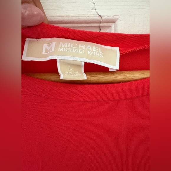 Michael Kors large red layered tank sleeveless top - Picture 4 of 11